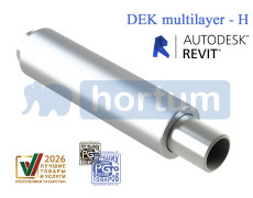 DEK multilayer - Н - c многослойным сильфоном для систем горячего и холодного водоснабжения под приварку (патрубки нерж.сталь)